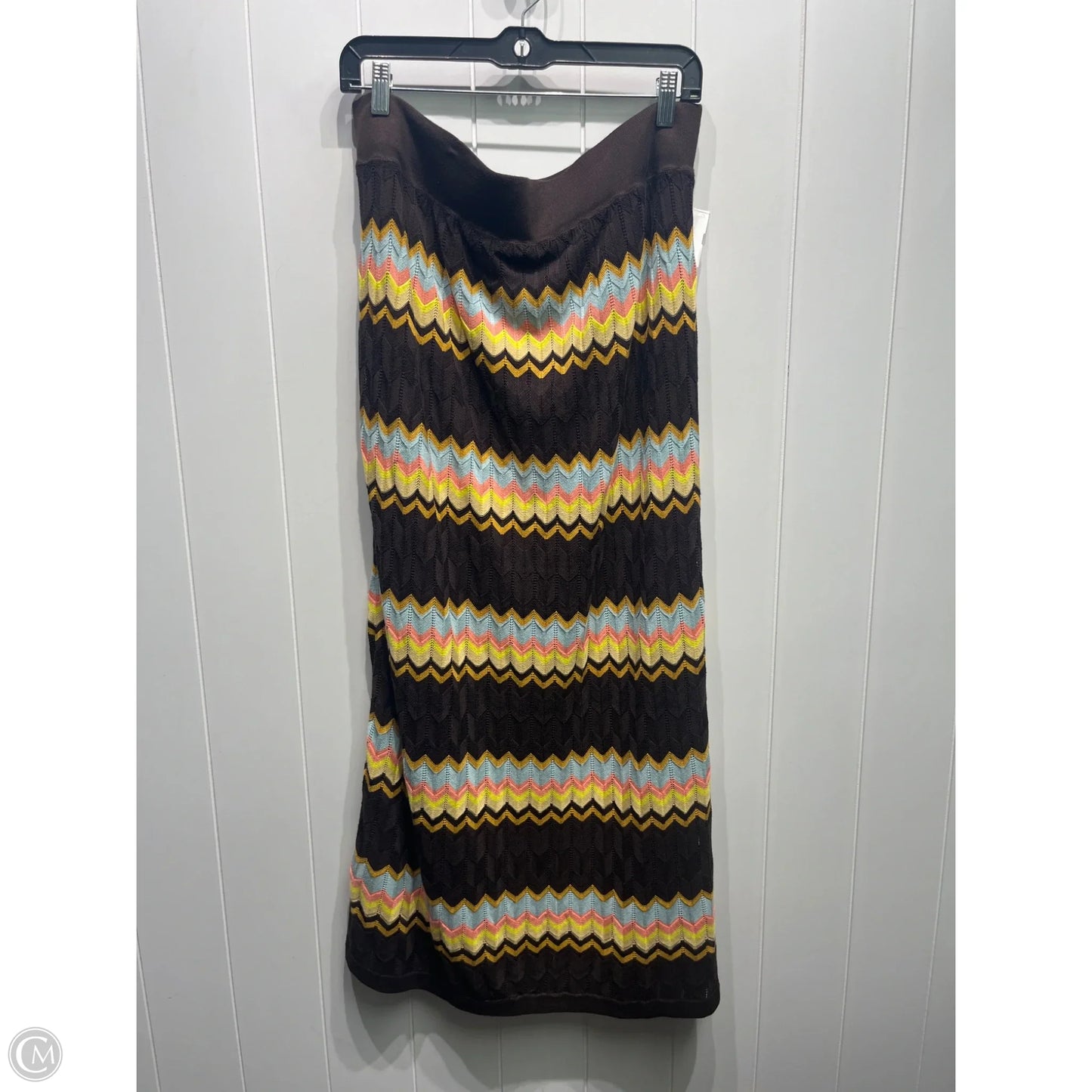 Skirt Maxi By Target-designer In Brown & Yellow, Size: L