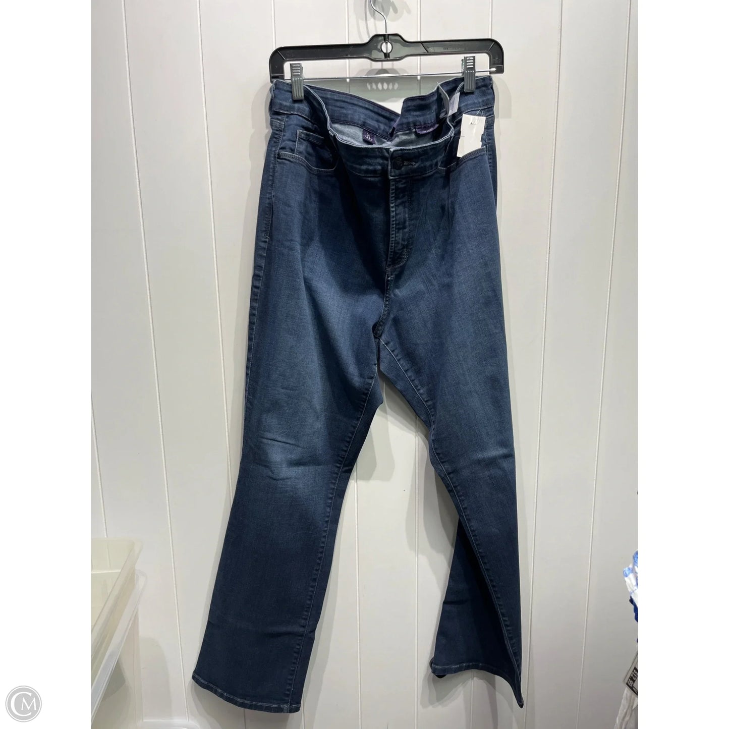 Jeans Boot Cut By Not Your Daughters Jeans In Blue Denim, Size: 16