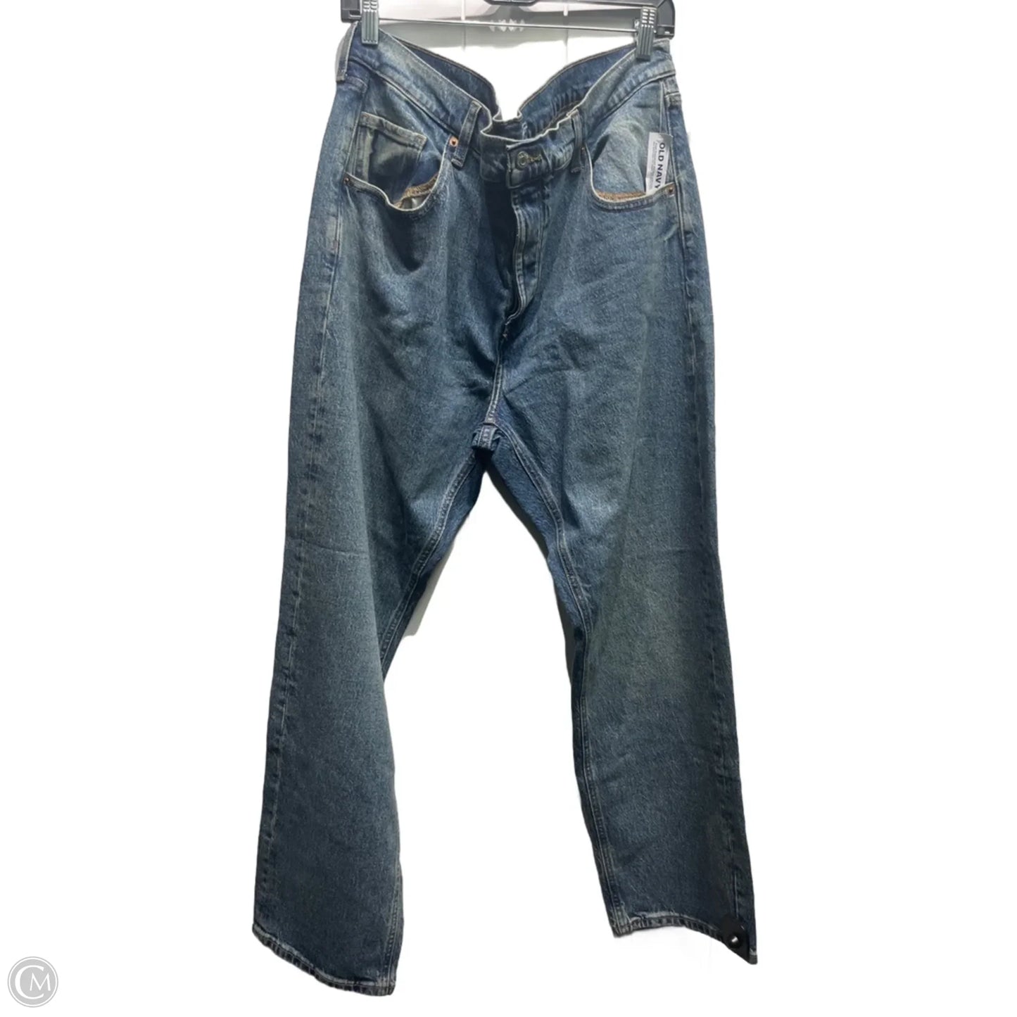 Jeans Straight By Old Navy In Blue Denim, Size: 14