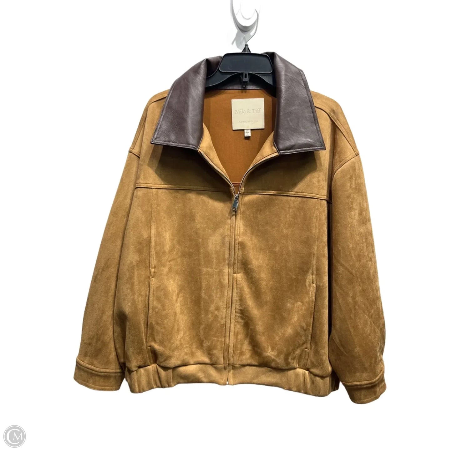 Jacket Other By mila & tiff In Brown & Tan, Size: 2x