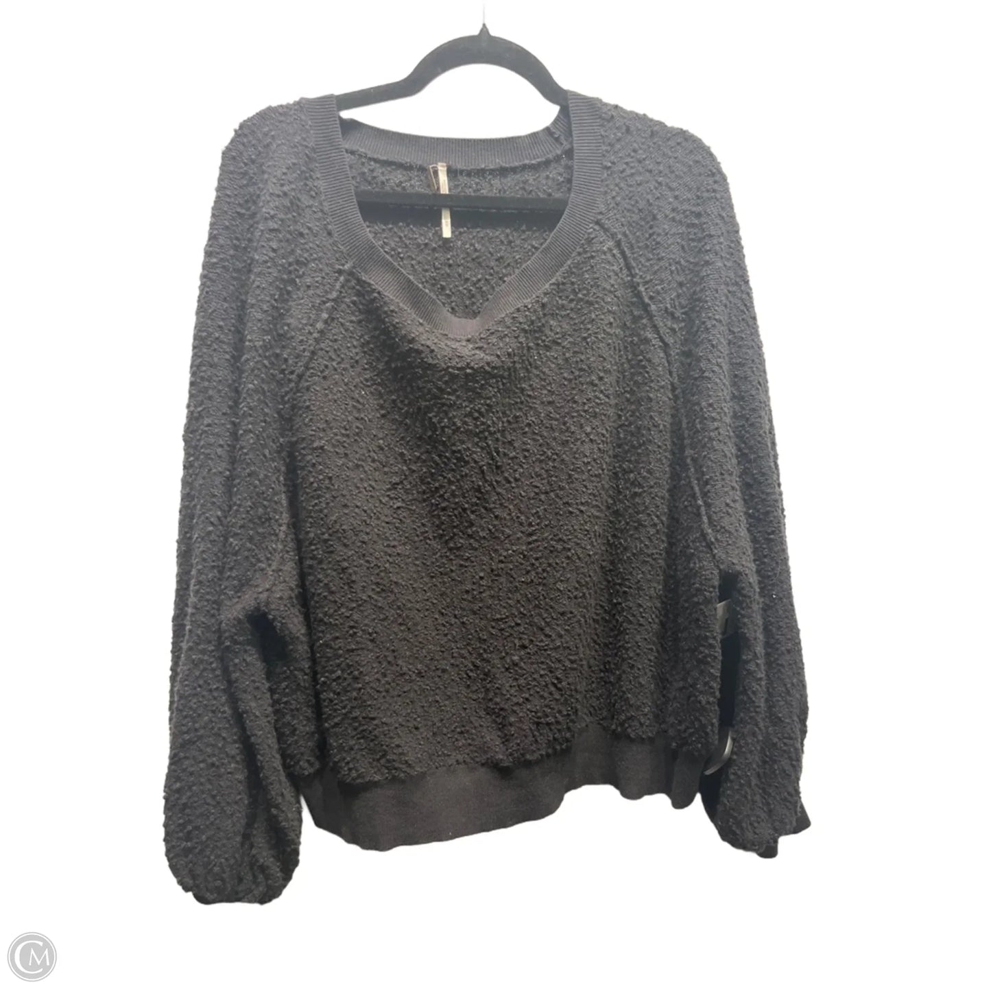 Top Long Sleeve By Free People In Black, Size: M