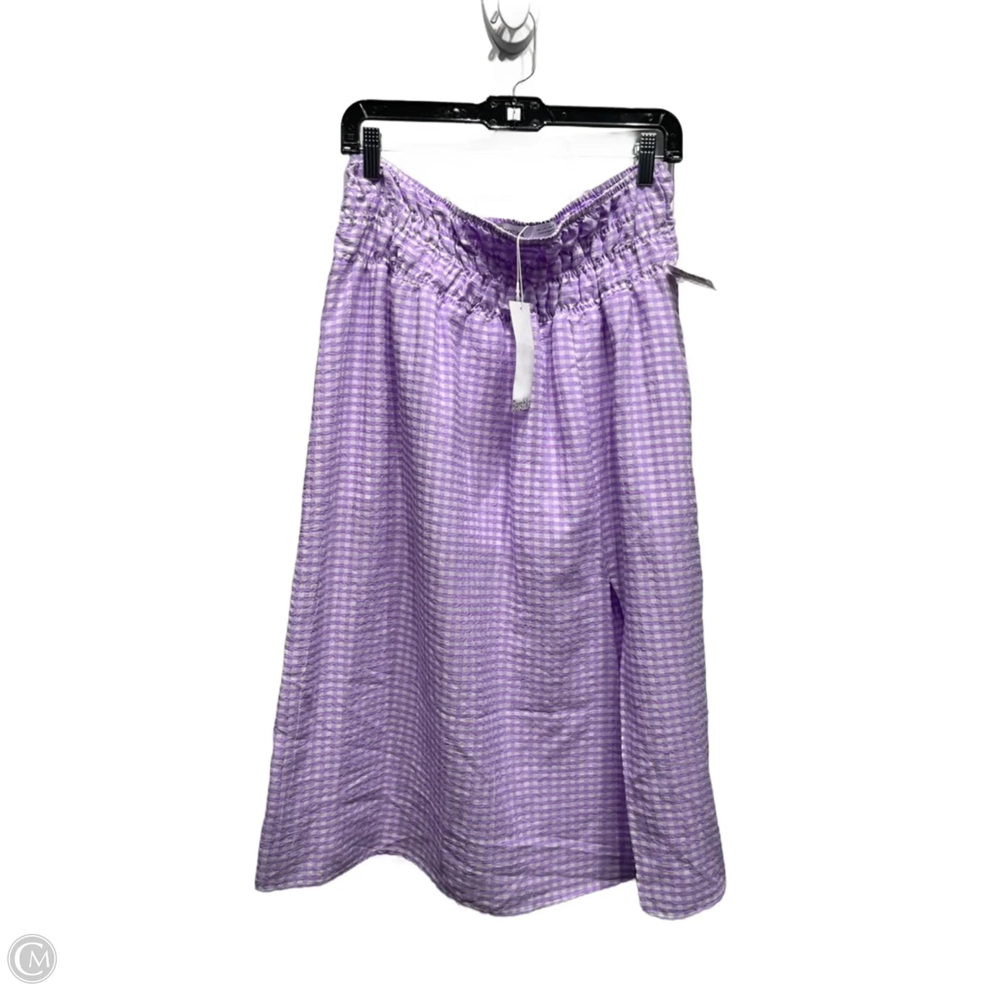 Skirt Maxi By bershka In Purple & White, Size: L