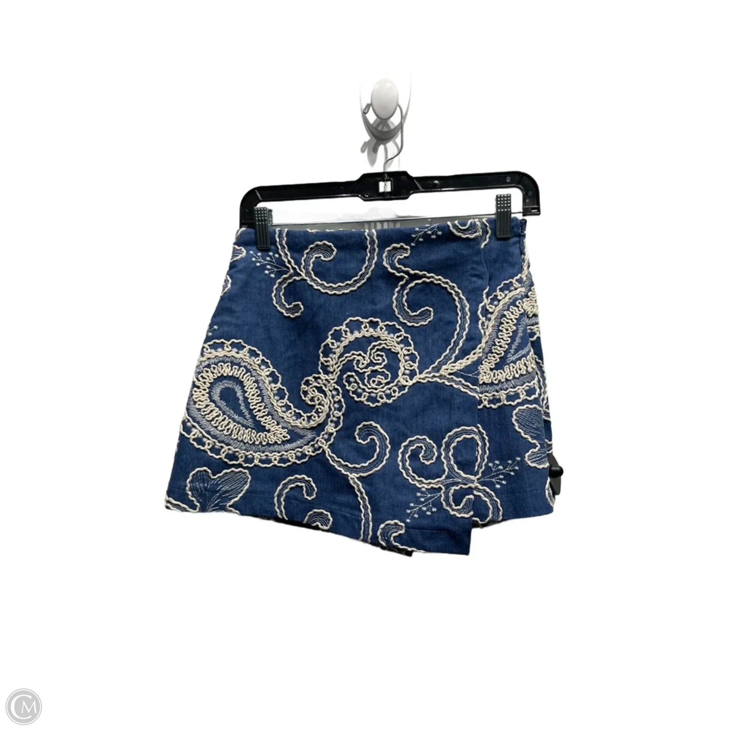 Skort By Flying Tomato In Blue & White, Size: S
