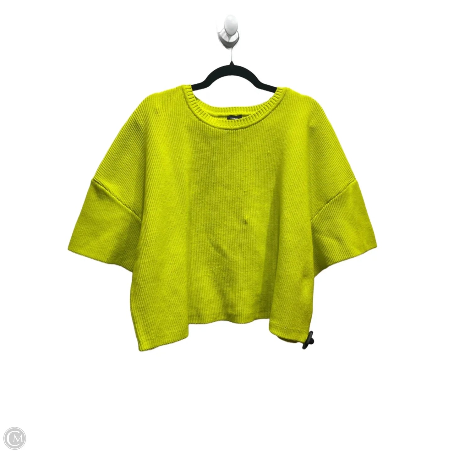 Sweater Short Sleeve By Express In Yellow, Size: Xl