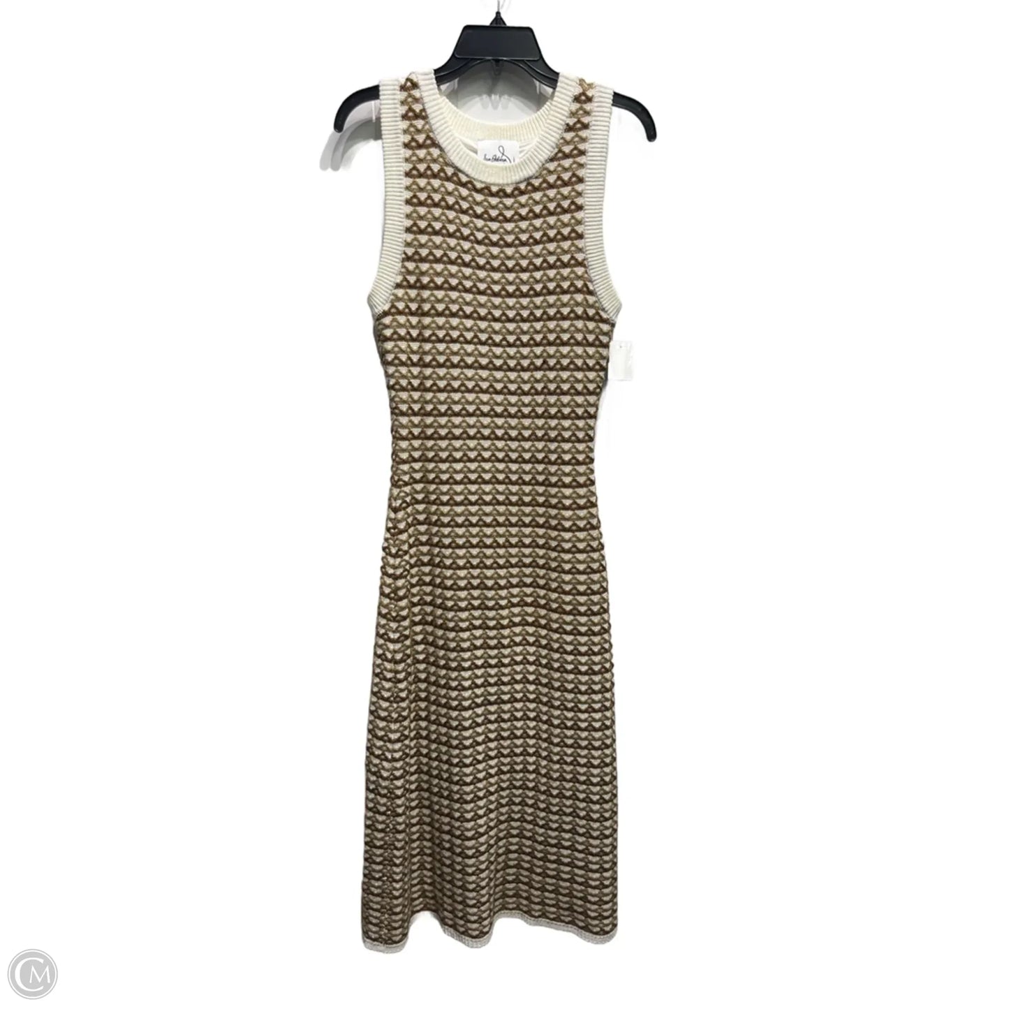 Dress Casual Maxi By Sam Edelman In Cream & Tan, Size: M
