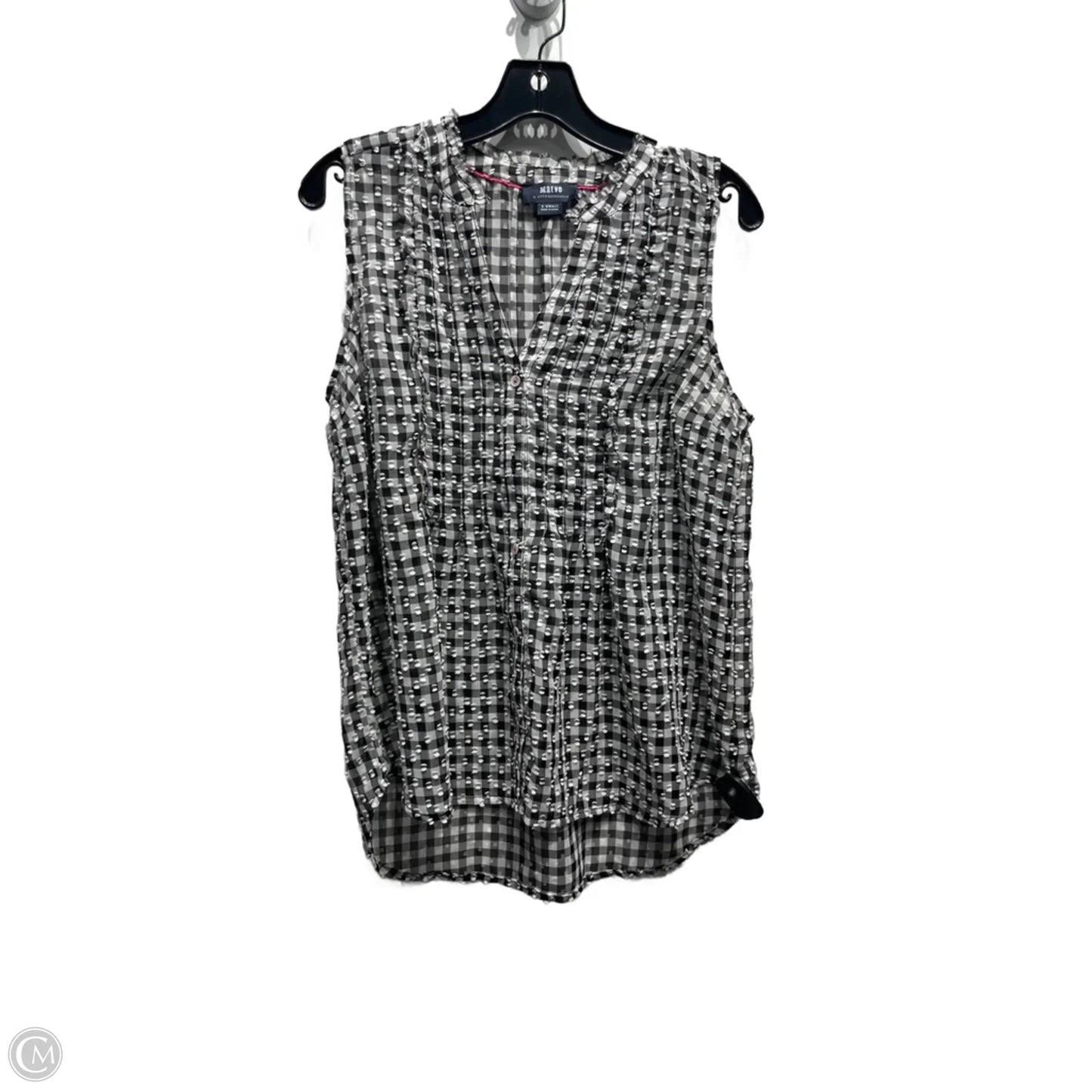 Top Sleeveless By Maeve In Black & White, Size: Xs