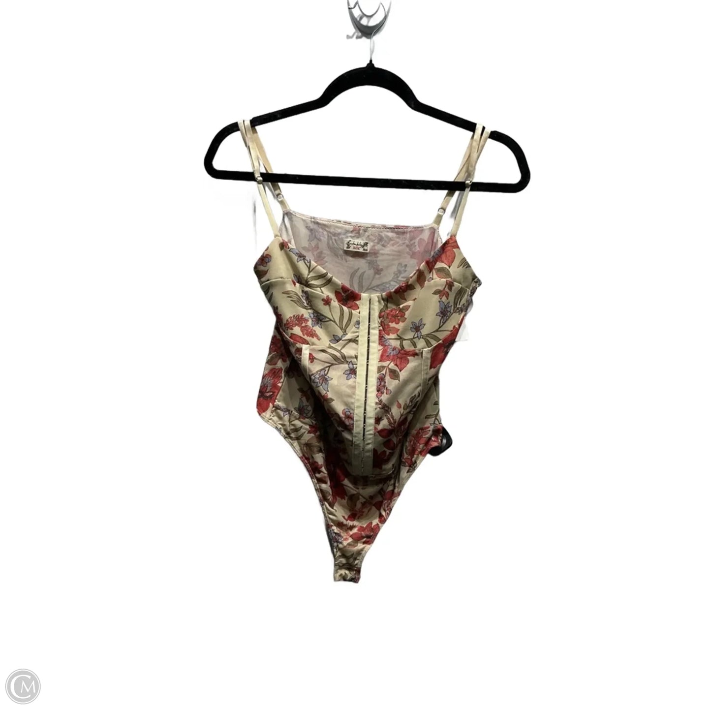 Bodysuit By Free People In Cream & Orange, Size: L