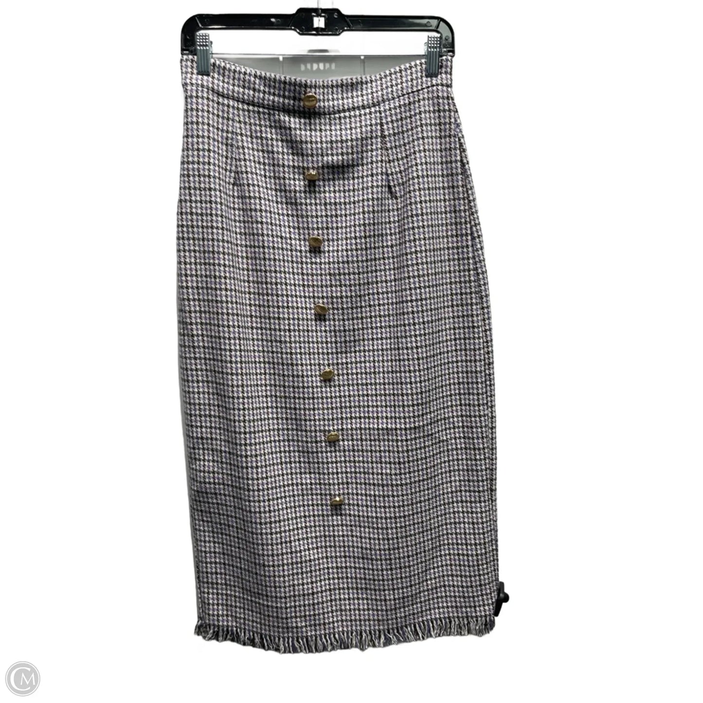 Skirt Midi By Shein In Grey & Purple, Size: 6