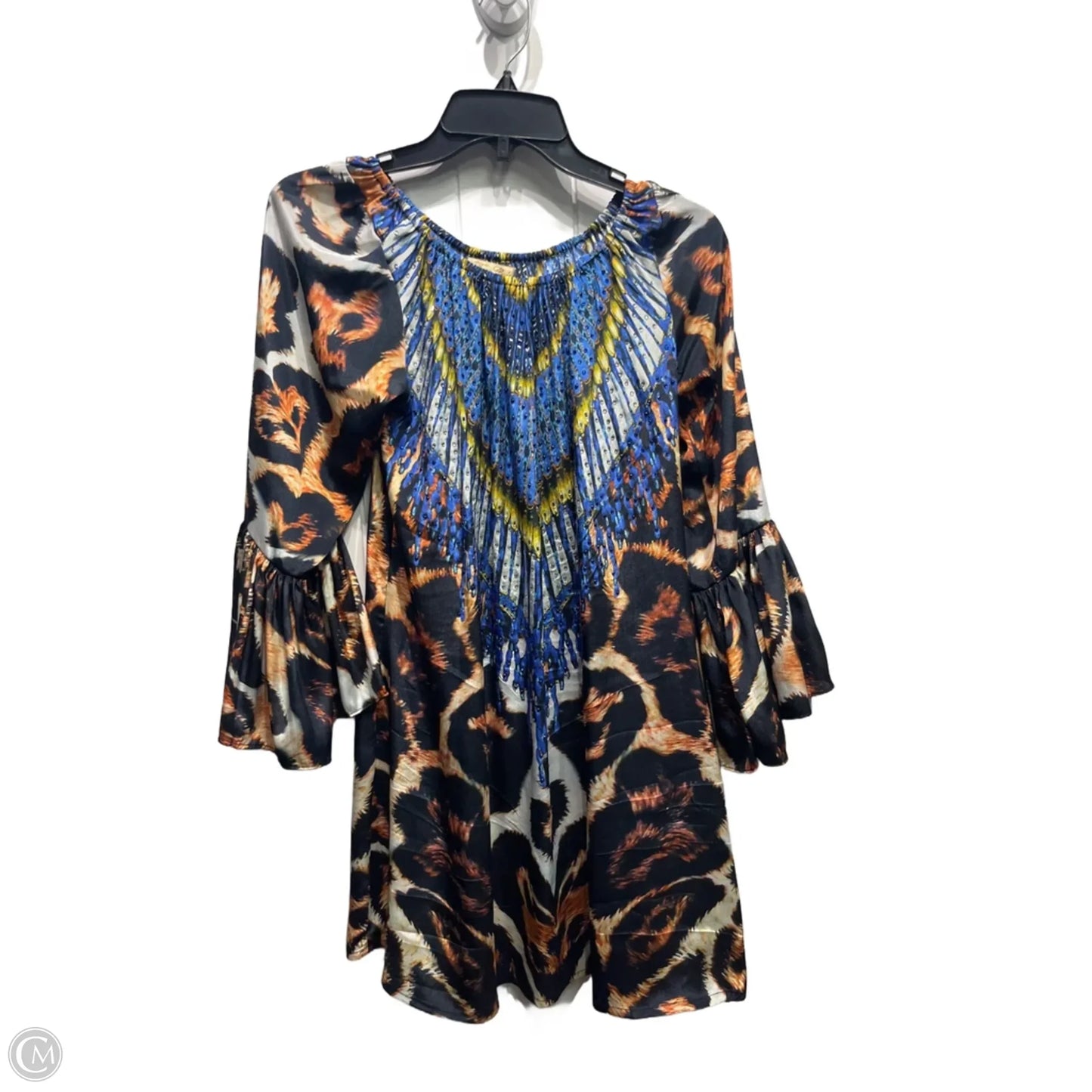 Tunic Long Sleeve By TRUE COLOURS In Animal Print, Size: M