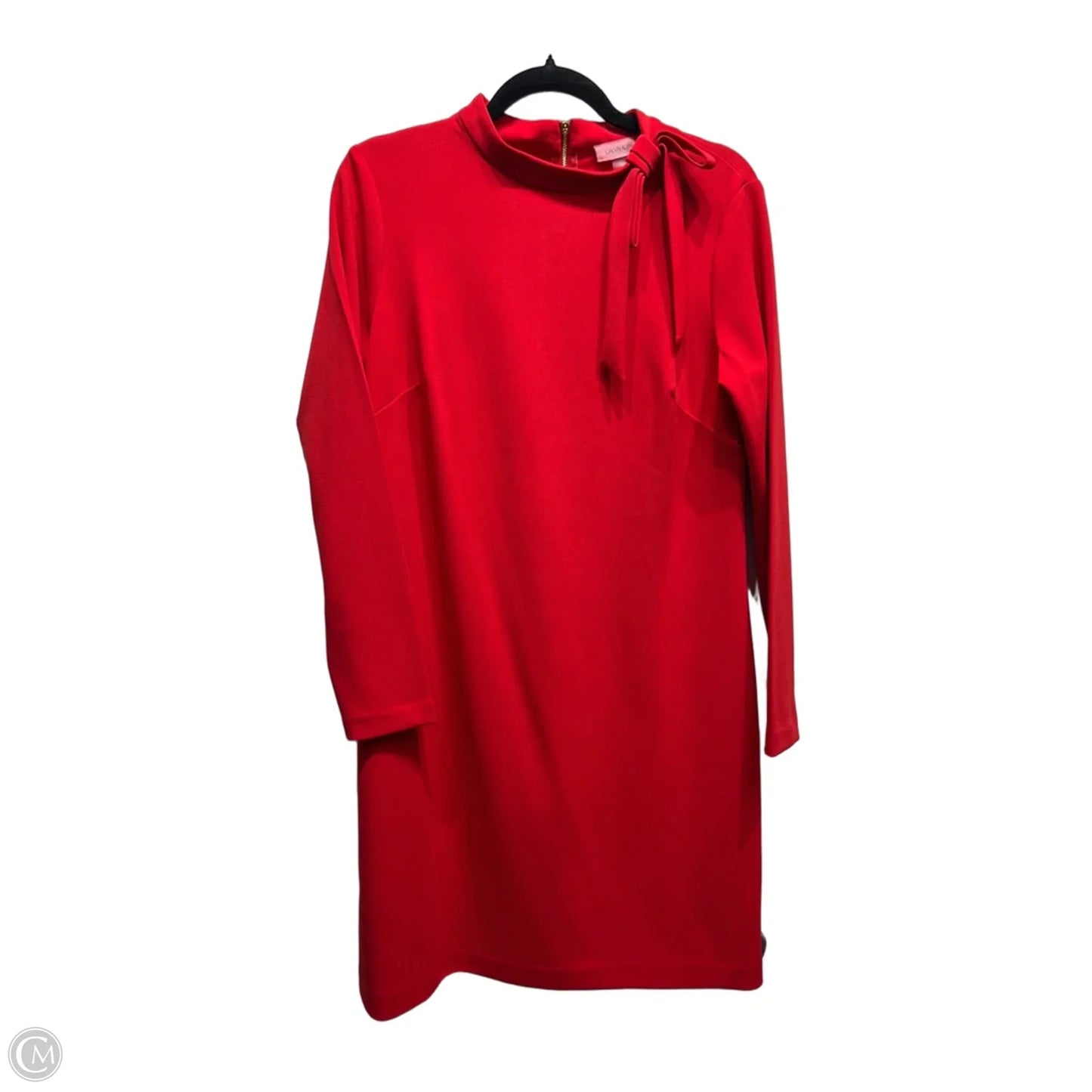 Dress Work By Calvin Klein In Red, Size: 12