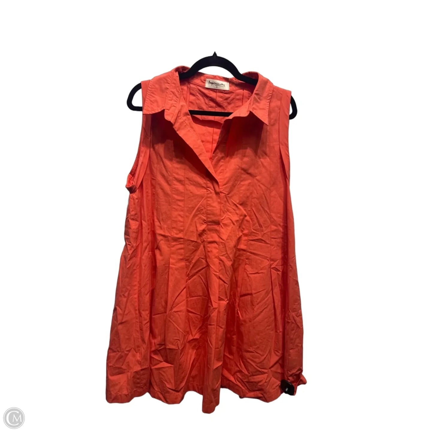 Dress Casual Short By Impressions In Orange, Size: L