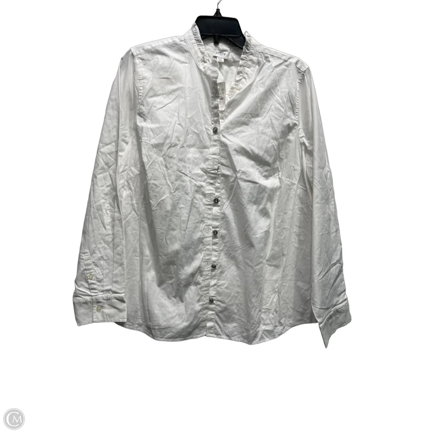 Top Long Sleeve By J. Crew In White, Size: Xxl