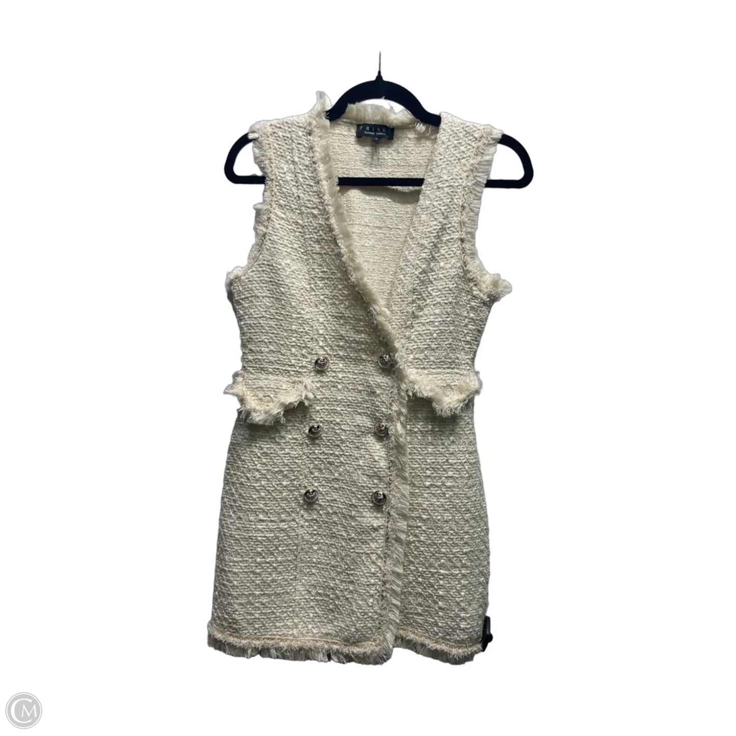 Dress Work By Trixxi In Cream, Size: S