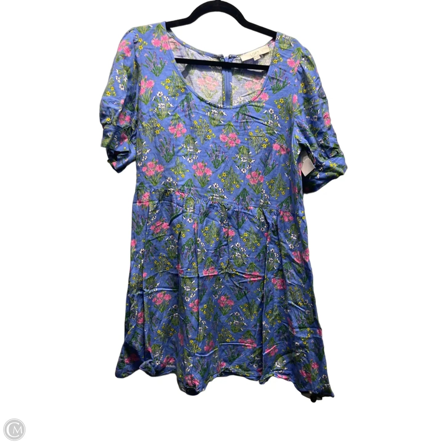 Dress Casual Short By Loft In Blue & Green, Size: 6