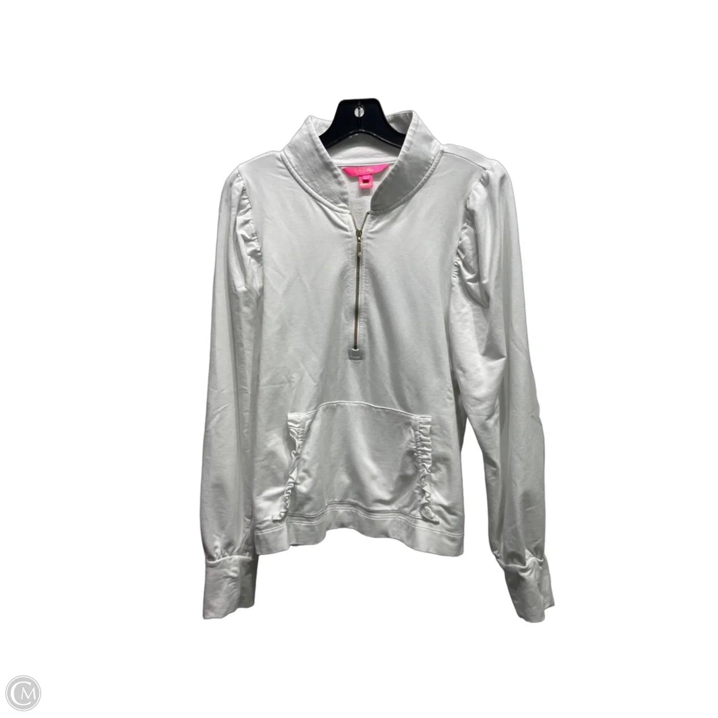 Top Long Sleeve Designer By Lilly Pulitzer In White, Size: L
