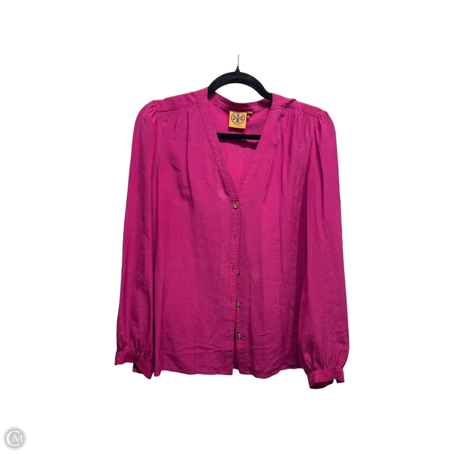 Top Long Sleeve Designer By Tory Burch In Pink, Size: 4