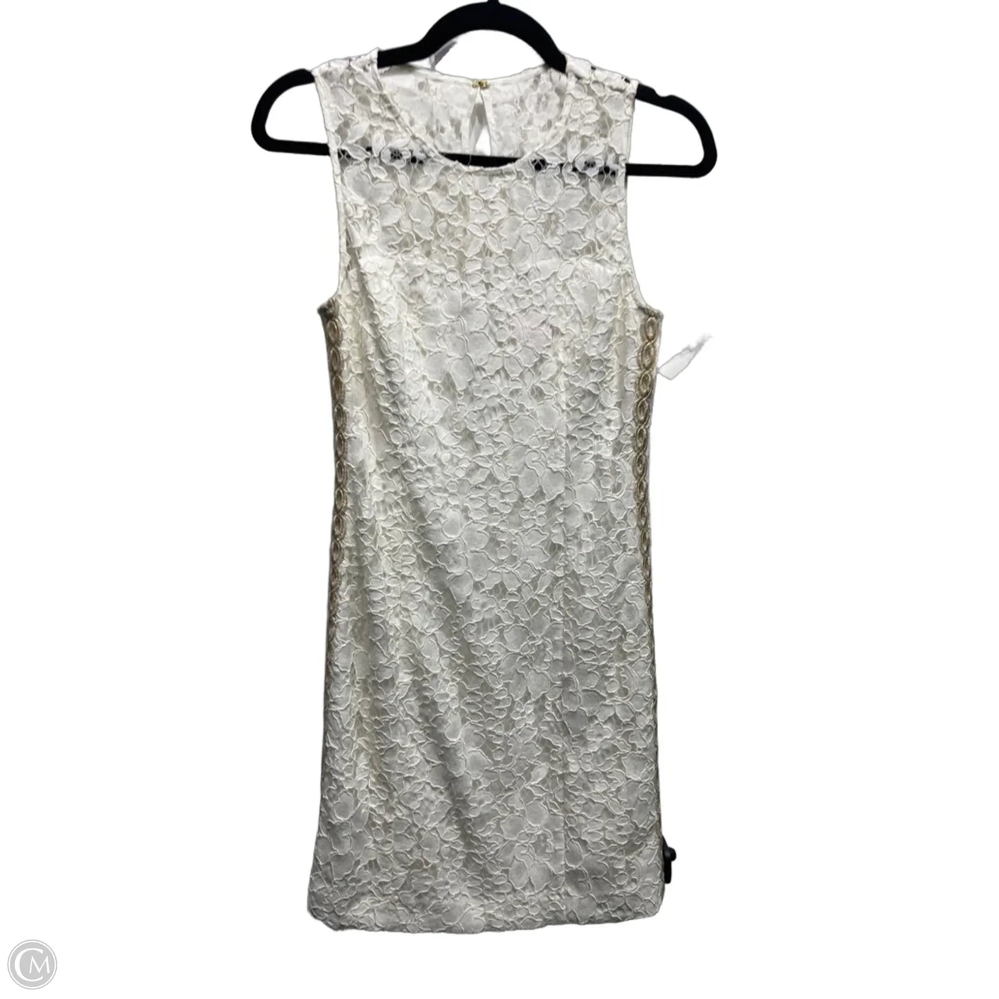 Dress Designer By Lilly Pulitzer In Gold & Tan, Size: 0