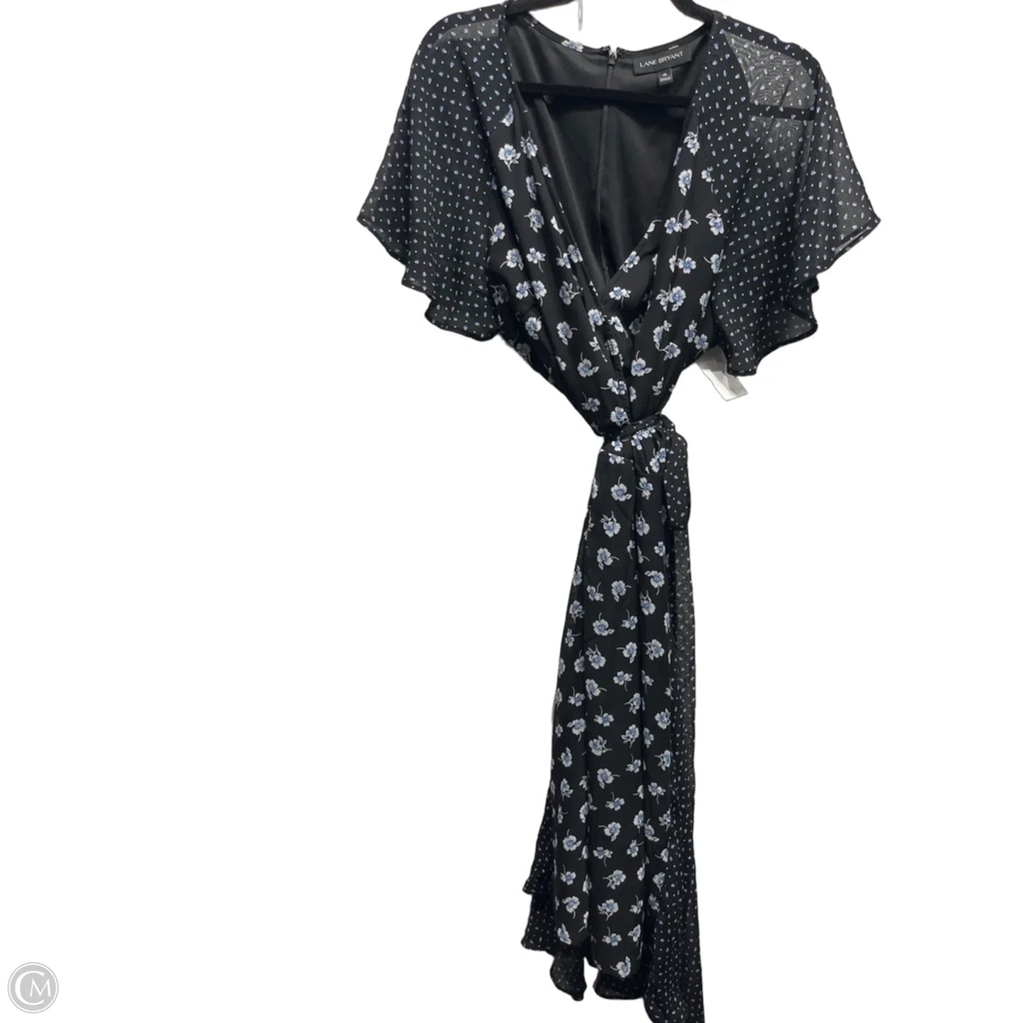 Dress Work By Lane Bryant In Black & Blue, Size: 18