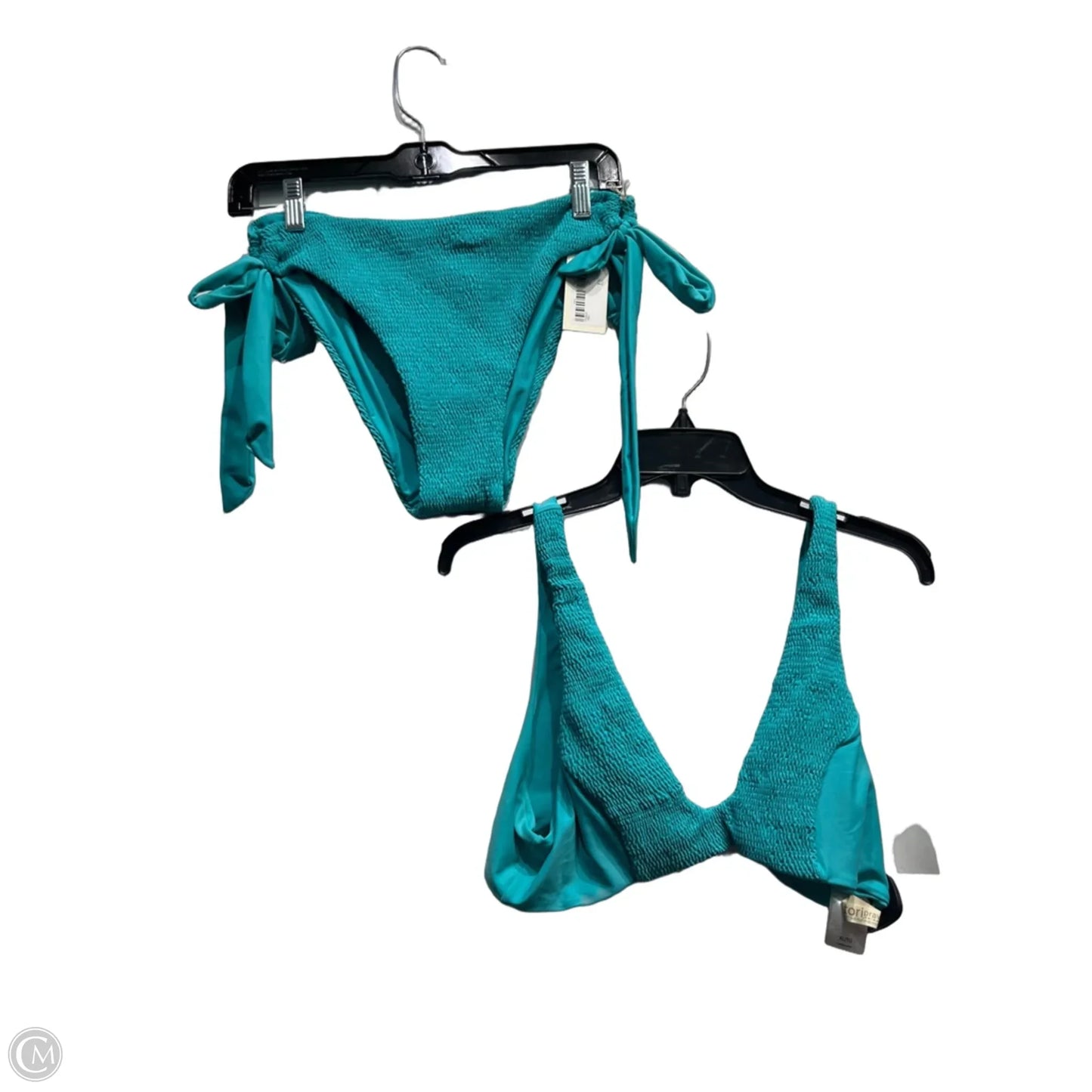 Swimsuit 2pc By tori praver In Teal, Size: Xl