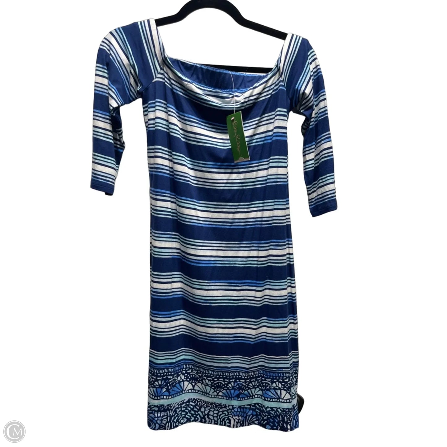Dress Designer By Lilly Pulitzer In Blue & White, Size: Xs