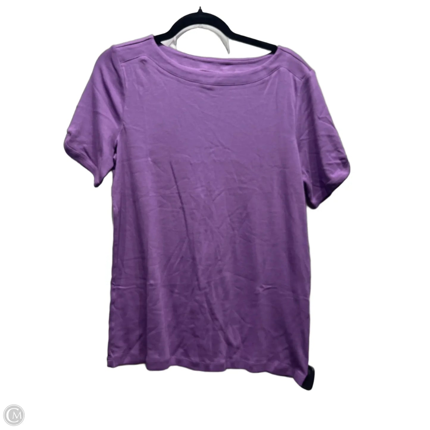 Top Short Sleeve Basic By Chicos In Purple, Size: L