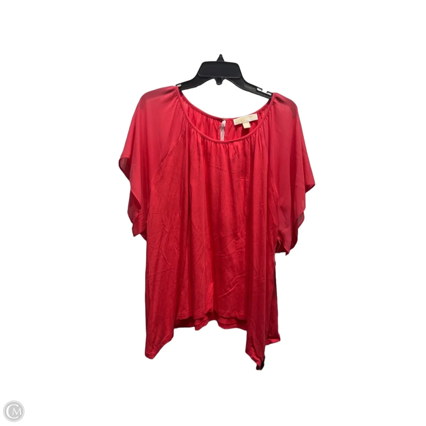 Top Short Sleeve By Michael By Michael Kors In Coral, Size: M