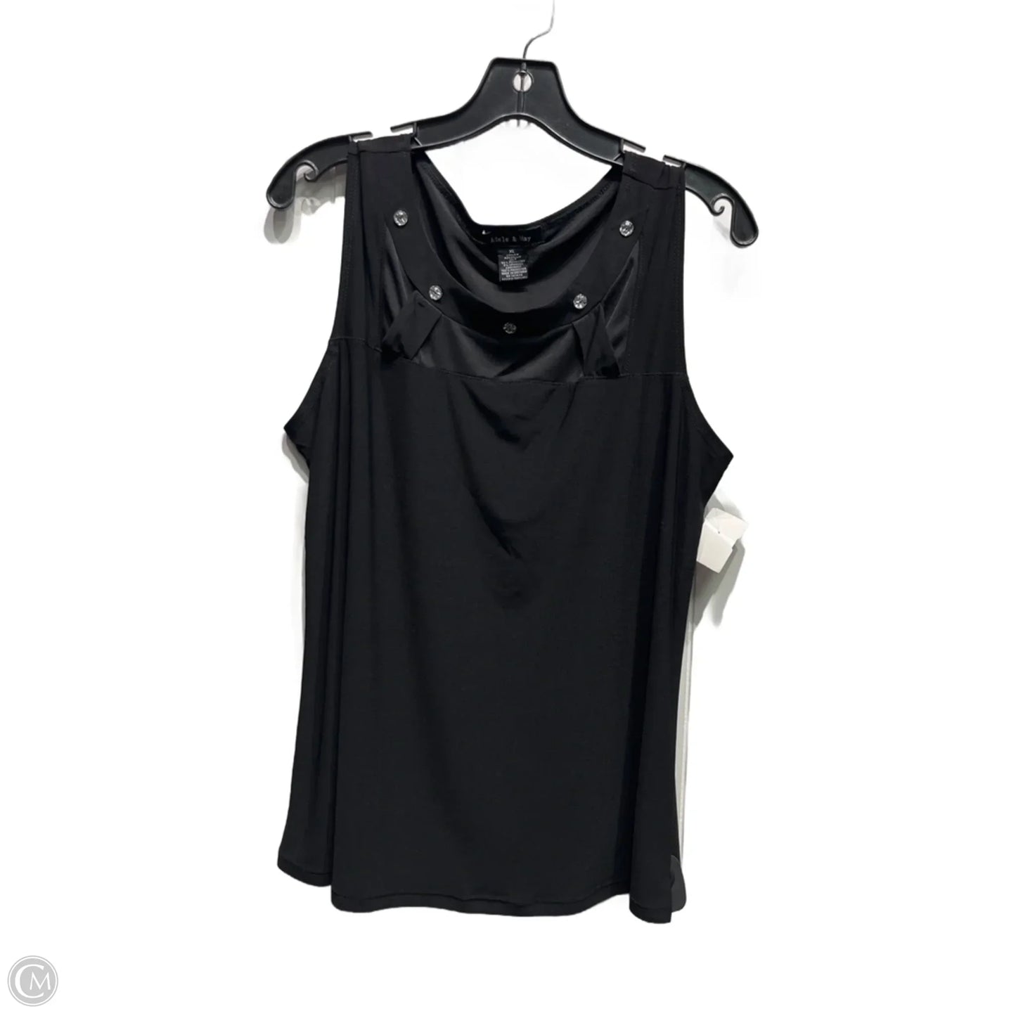 Top Sleeveless By ADELE AND MAY In Black, Size: Xl