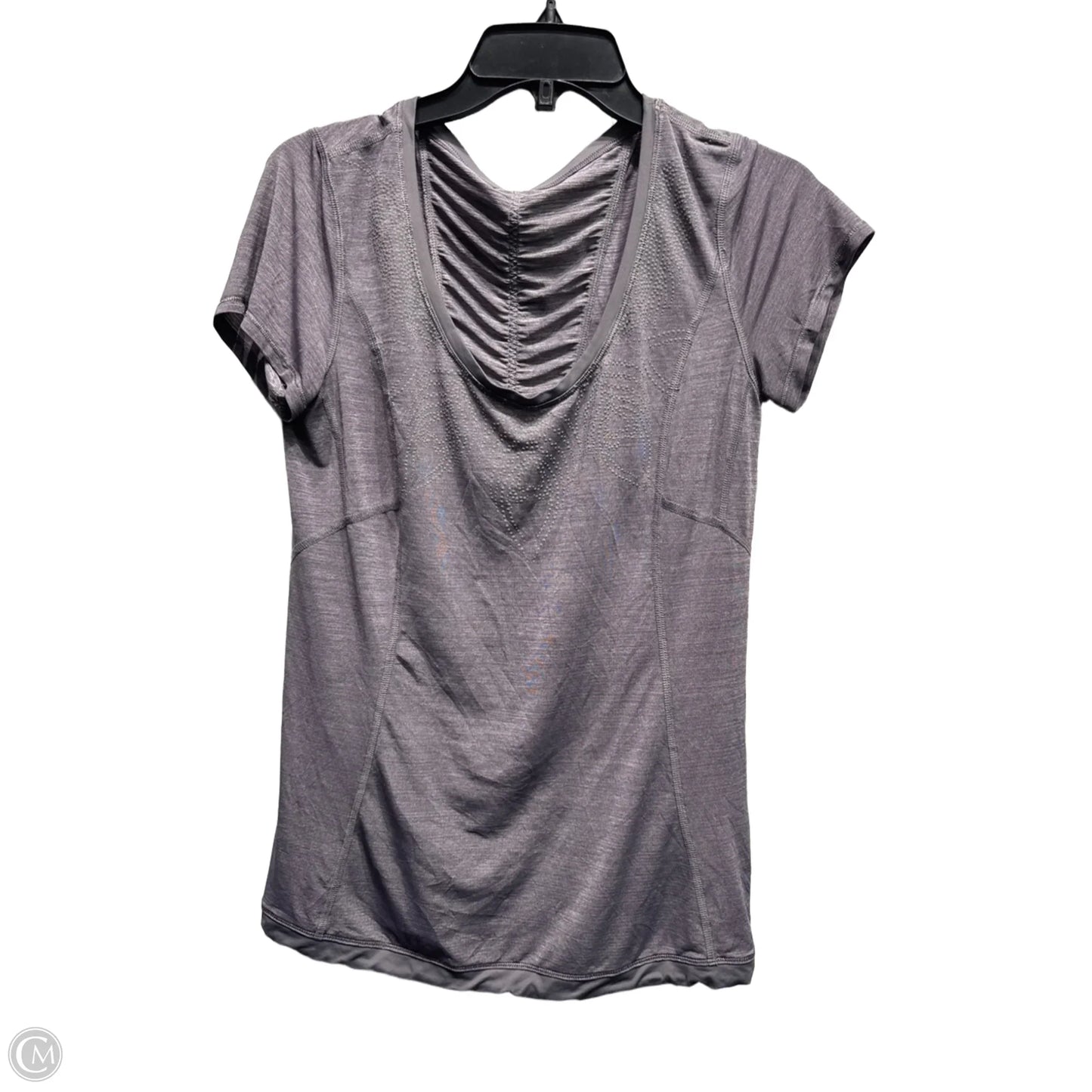 Athletic Top Short Sleeve By Lululemon In Purple, Size: L