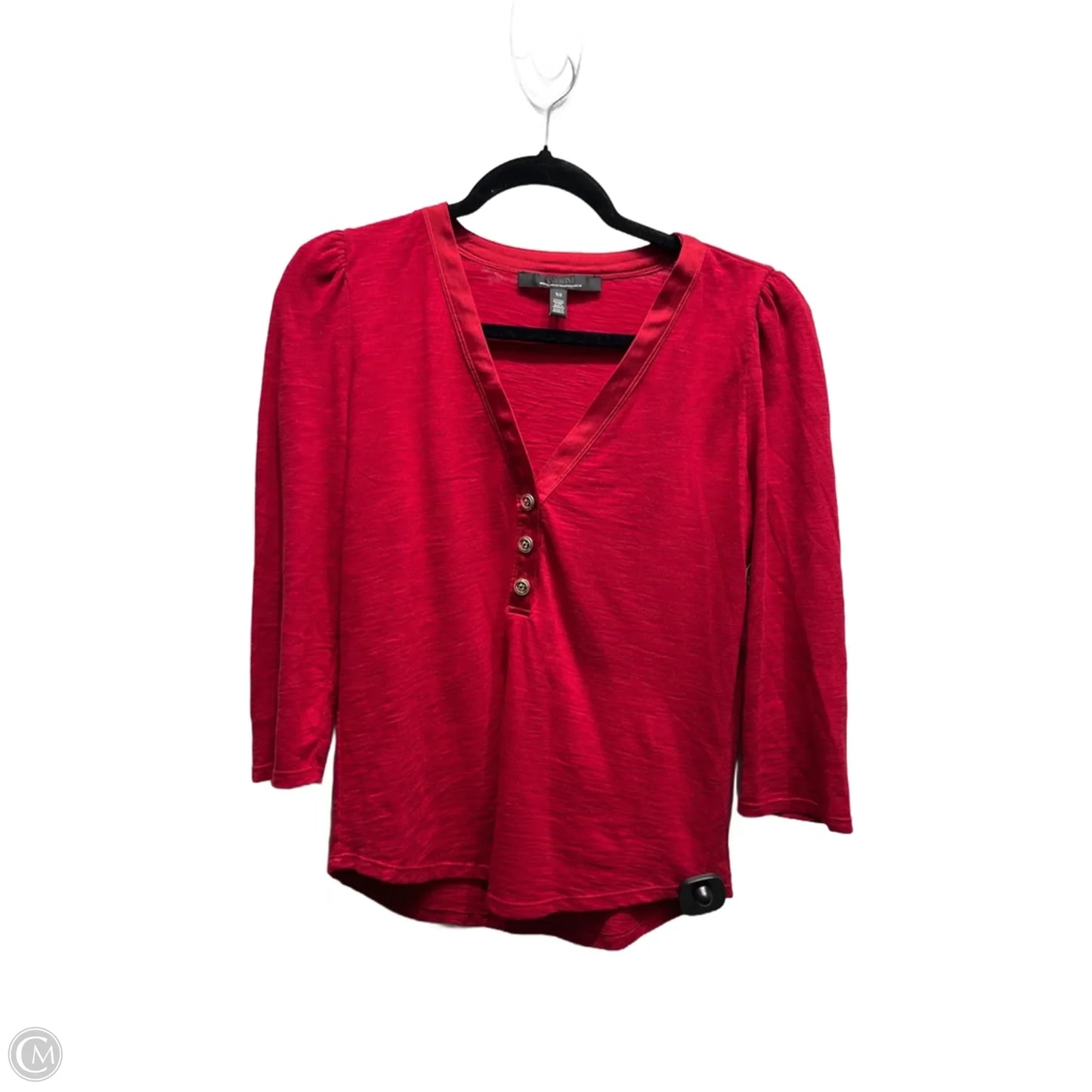 Top Long Sleeve By White House Black Market In Red, Size: Xs