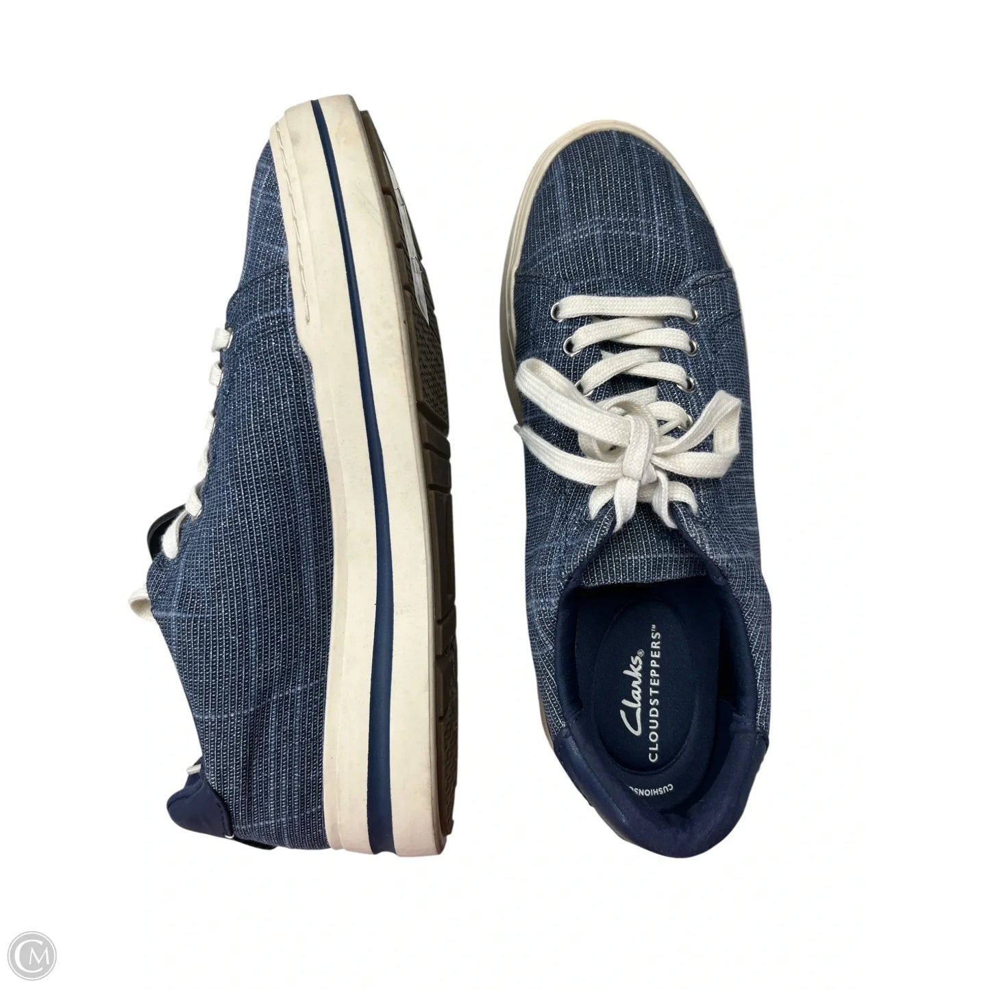 Shoes Sneakers By Clarks In Blue, Size: 10