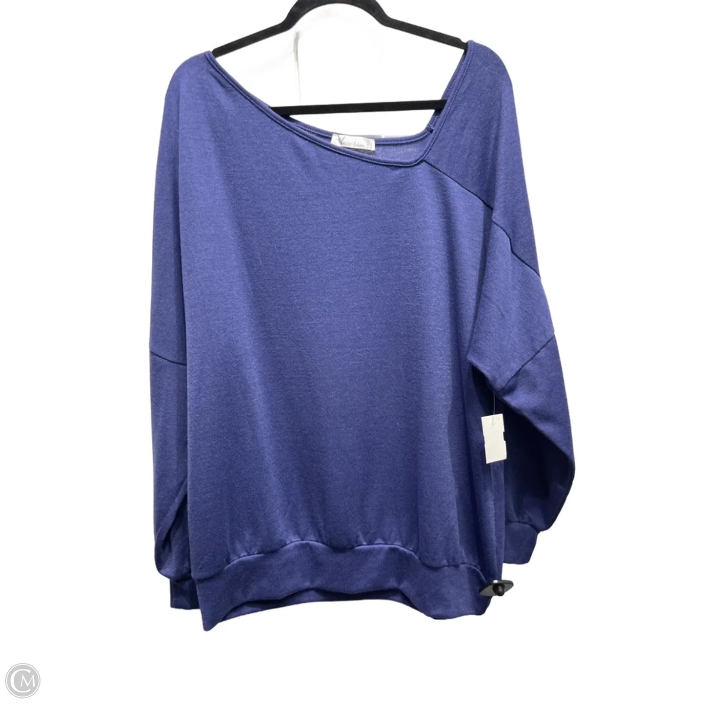 Top Long Sleeve By auxo In Blue, Size: Xl