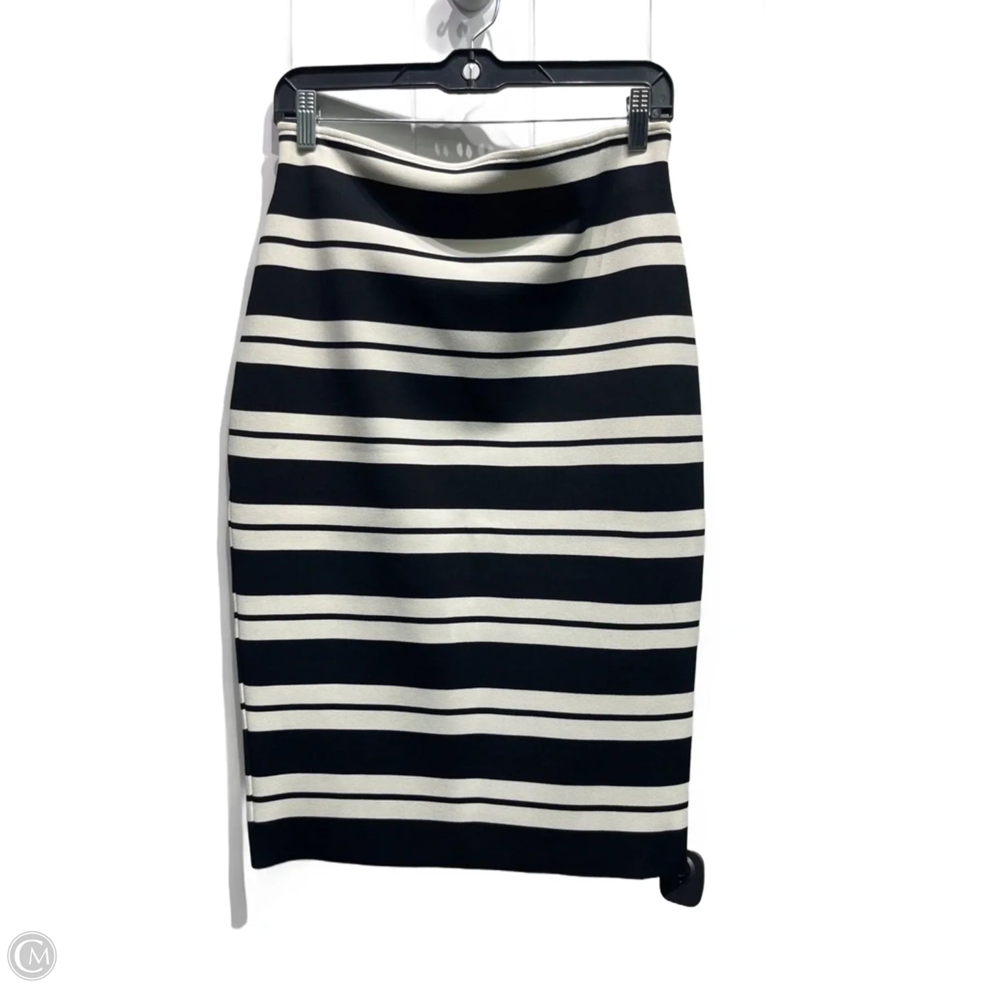 Skirt Luxury Designer By St John Collection In Black & White, Size: 8