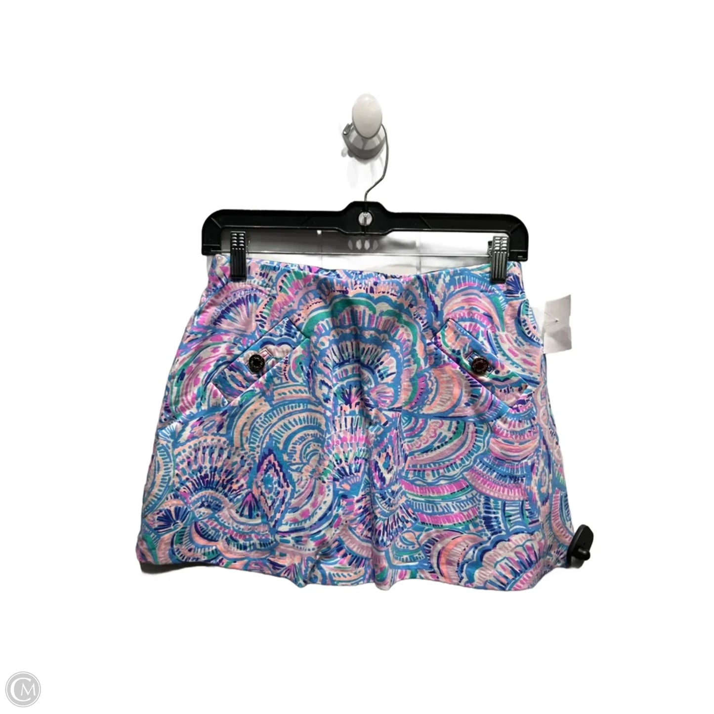 Skort Designer By Lilly Pulitzer In Blue & Pink, Size: Xs