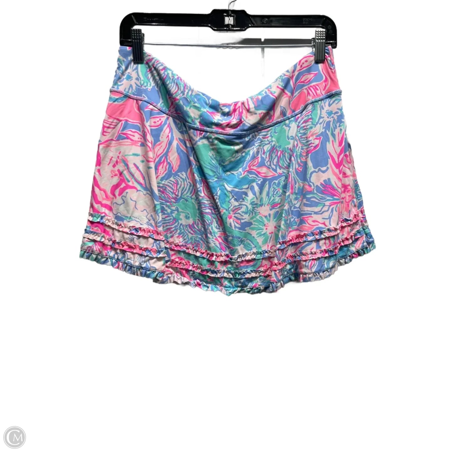 Skort Designer By Lilly Pulitzer In Blue & Pink, Size: L