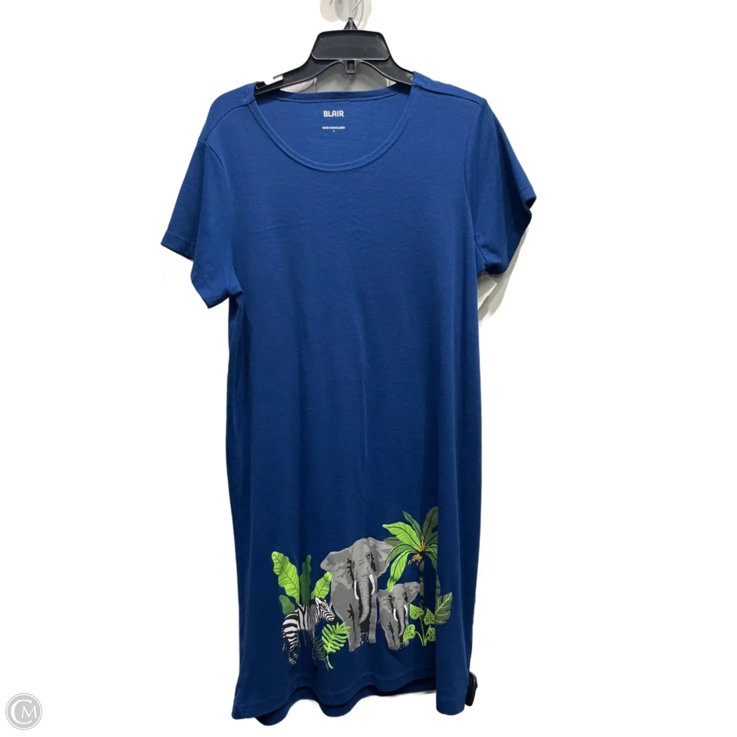 Dress Casual Midi By Blair In Blue, Size: L