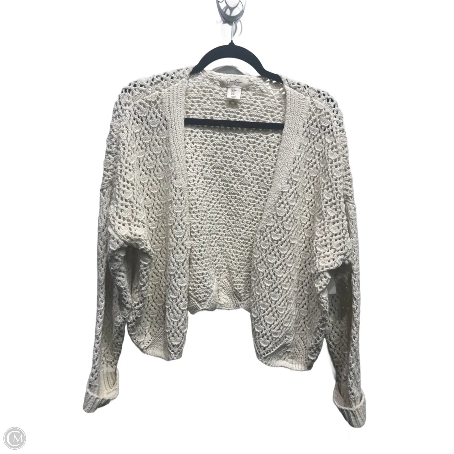 Sweater Cardigan By Jessica Simpson In Cream, Size: M