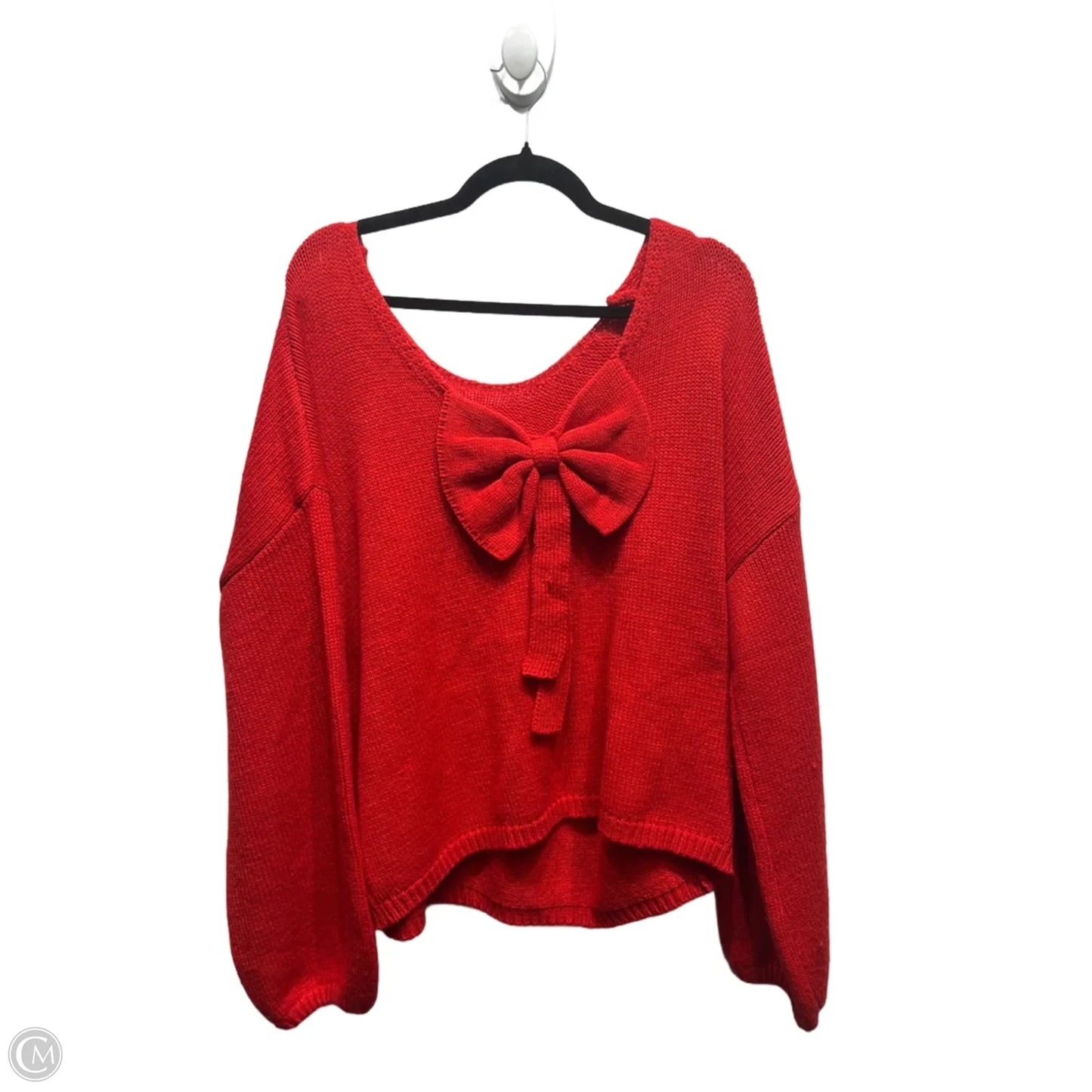 Sweater By Clothes Mentor In Red, Size: Xl
