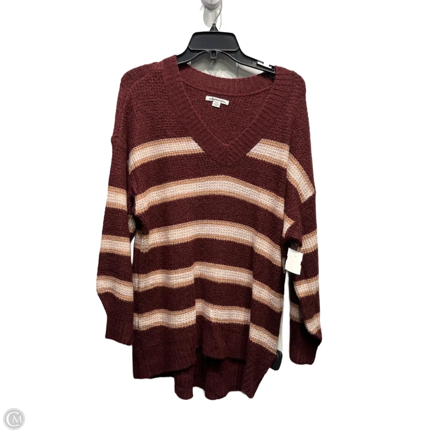 Sweater By American Eagle In Maroon, Size: S