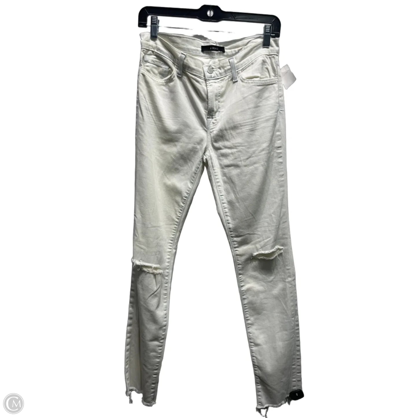 Jeans Skinny By J Brand In White Denim, Size: 6