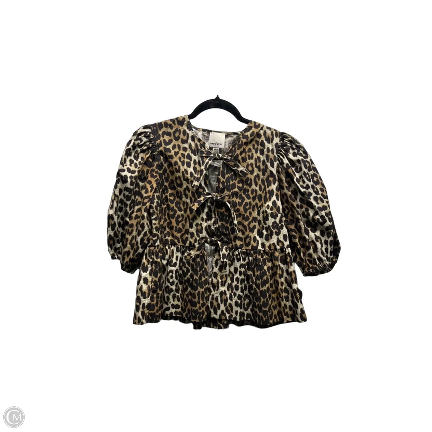 Top Short Sleeve By Industry In Black & Cream, Size: Xs