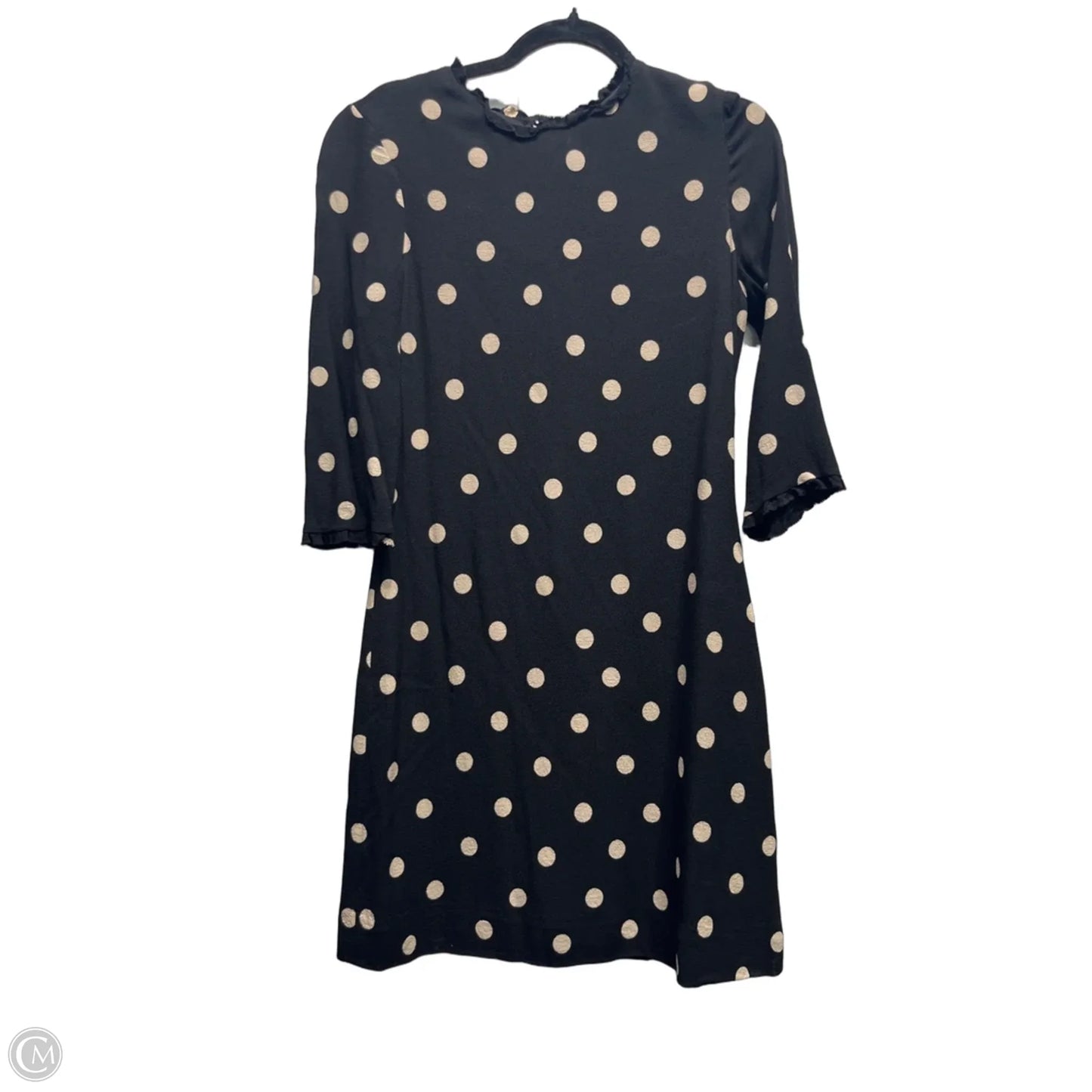 Dress Designer By Kate Spade In Black & Cream, Size: 4