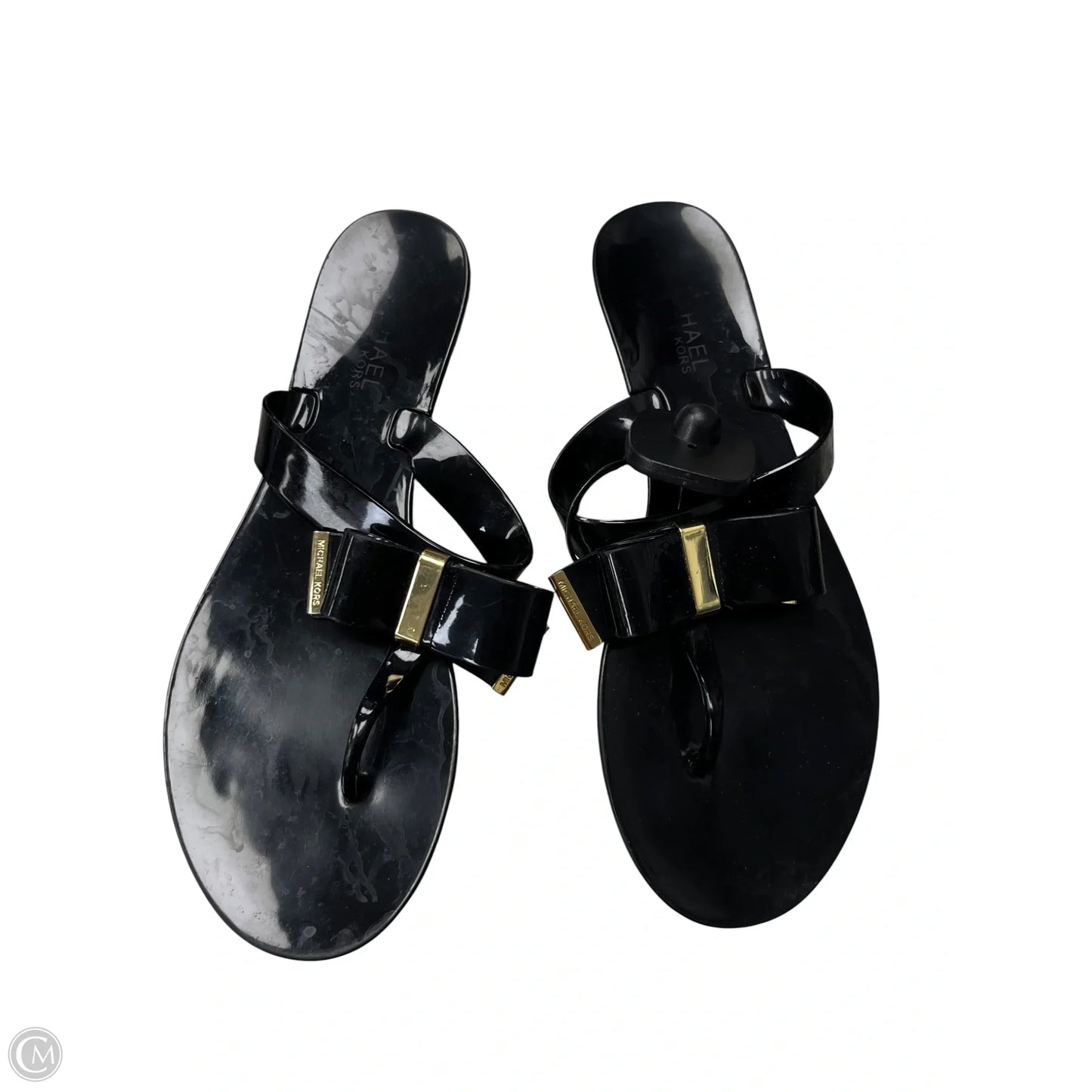 Sandals Flats By Michael By Michael Kors In Black, Size: 8