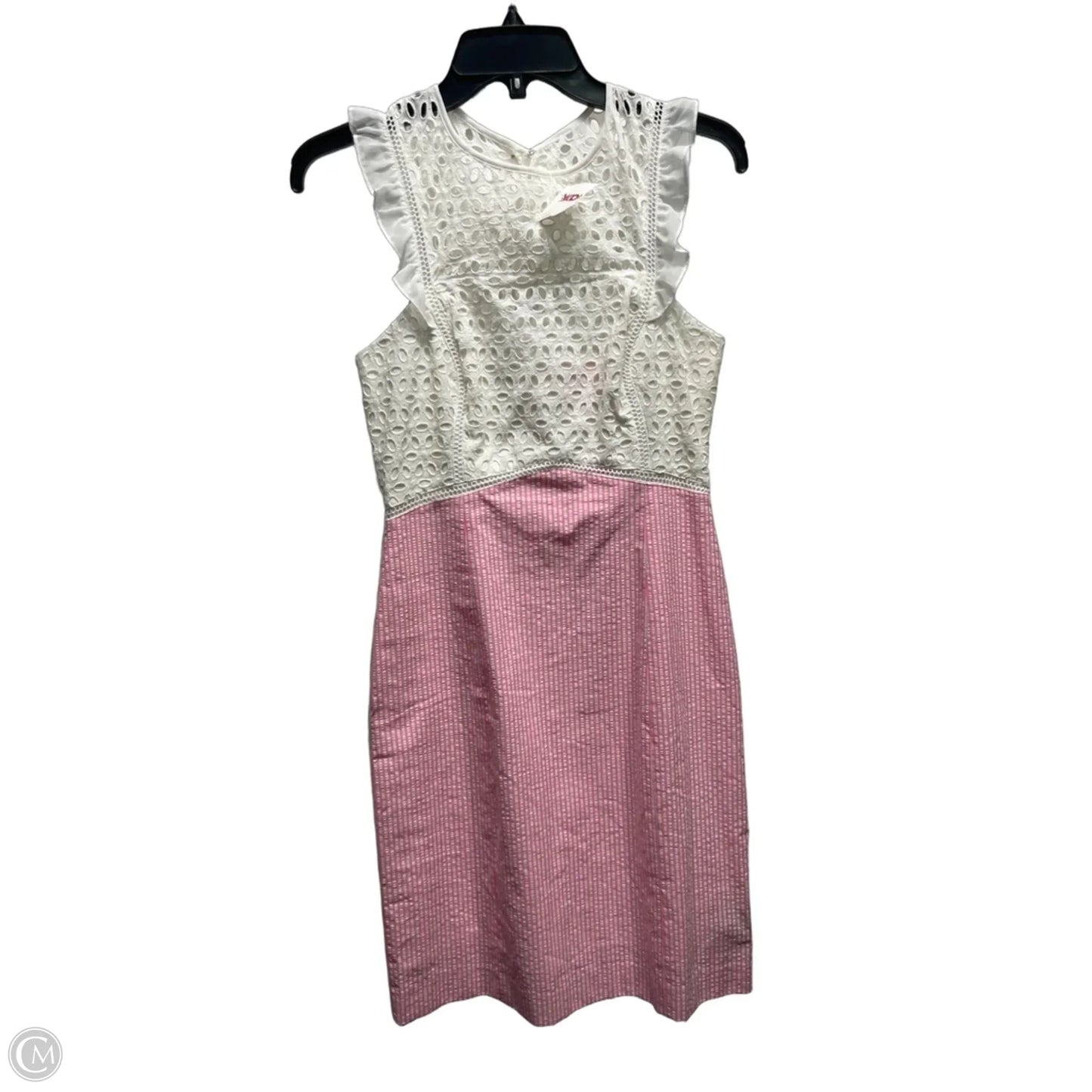 Dress Designer By Lilly Pulitzer In Pink & White, Size: 0