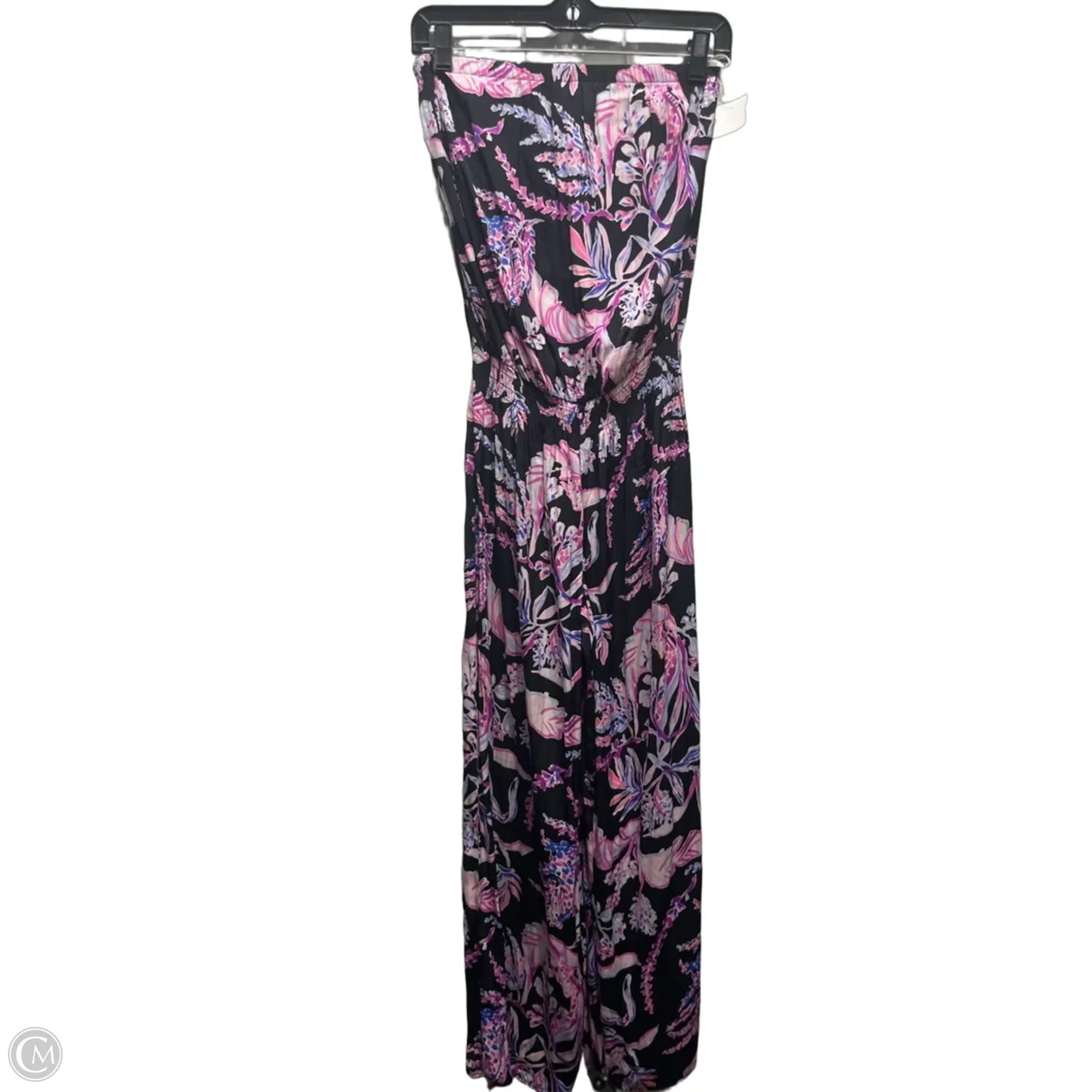 Jumpsuit Designer By Lilly Pulitzer In Black & Pink, Size: Xs