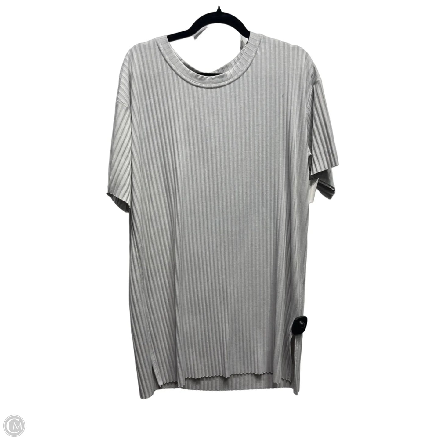 Tunic Short Sleeve By H&m In Grey, Size: L