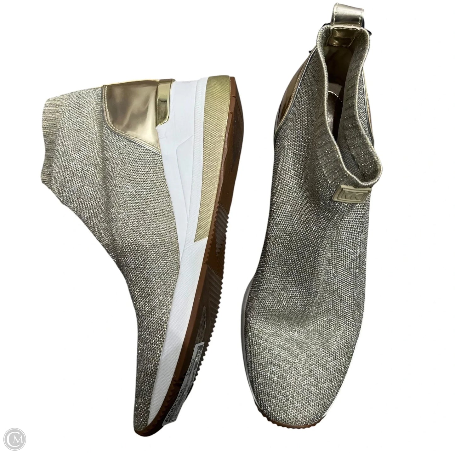 Boots Ankle Flats By Michael By Michael Kors In Gold, Size: 10