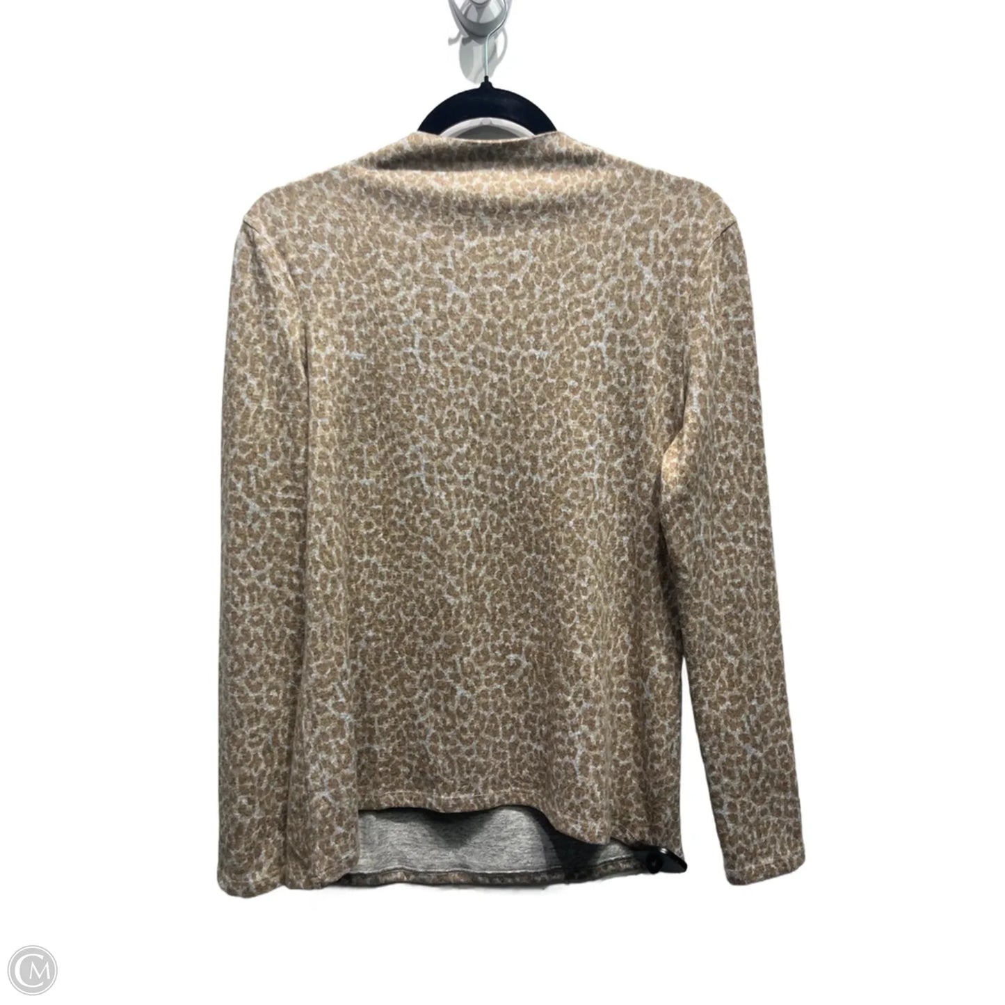 Top Long Sleeve By Beachlunchlounge In Brown, Size: Medium