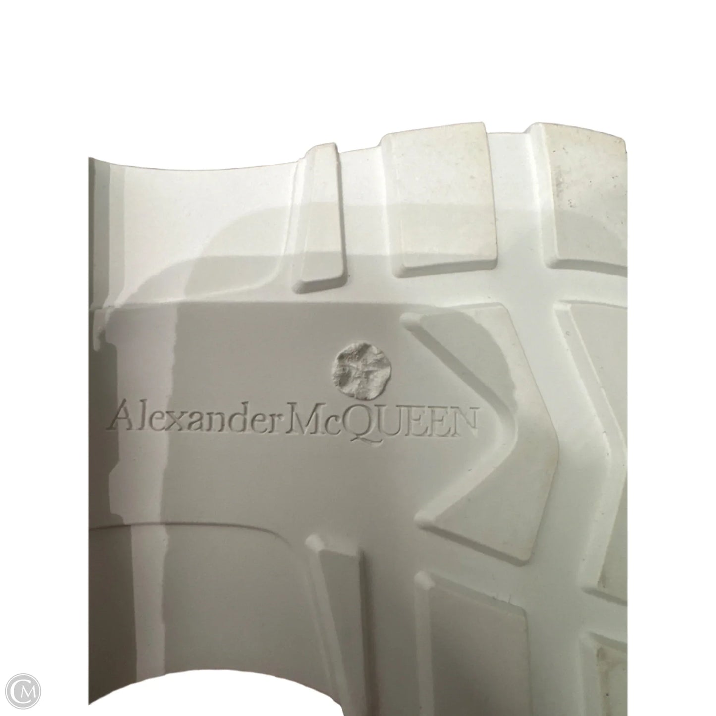 Shoes Luxury Designer By Alexander Mcqueen In Blue & White, Size: 10.5