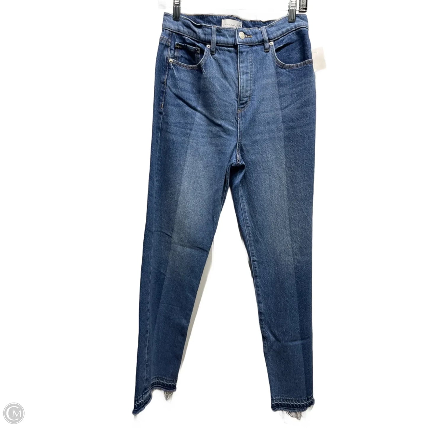 Jeans Straight By Loft In Blue Denim, Size: 4