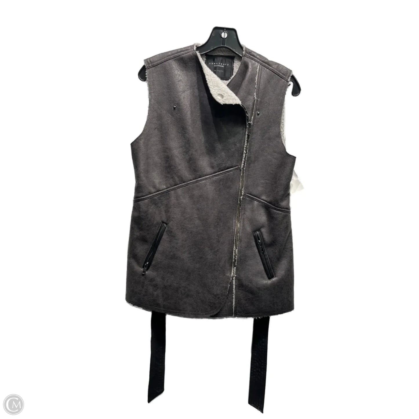 Vest Faux Fur & Sherpa By Sanctuary In Grey, Size: Xs